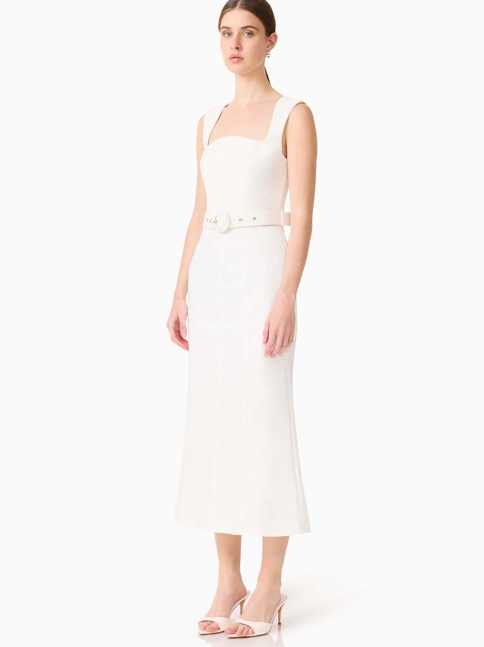 ELLIATT Women’s Nydia Fit & Flare Maxi in White Dress Size S NWT - Picture 2 of 8
